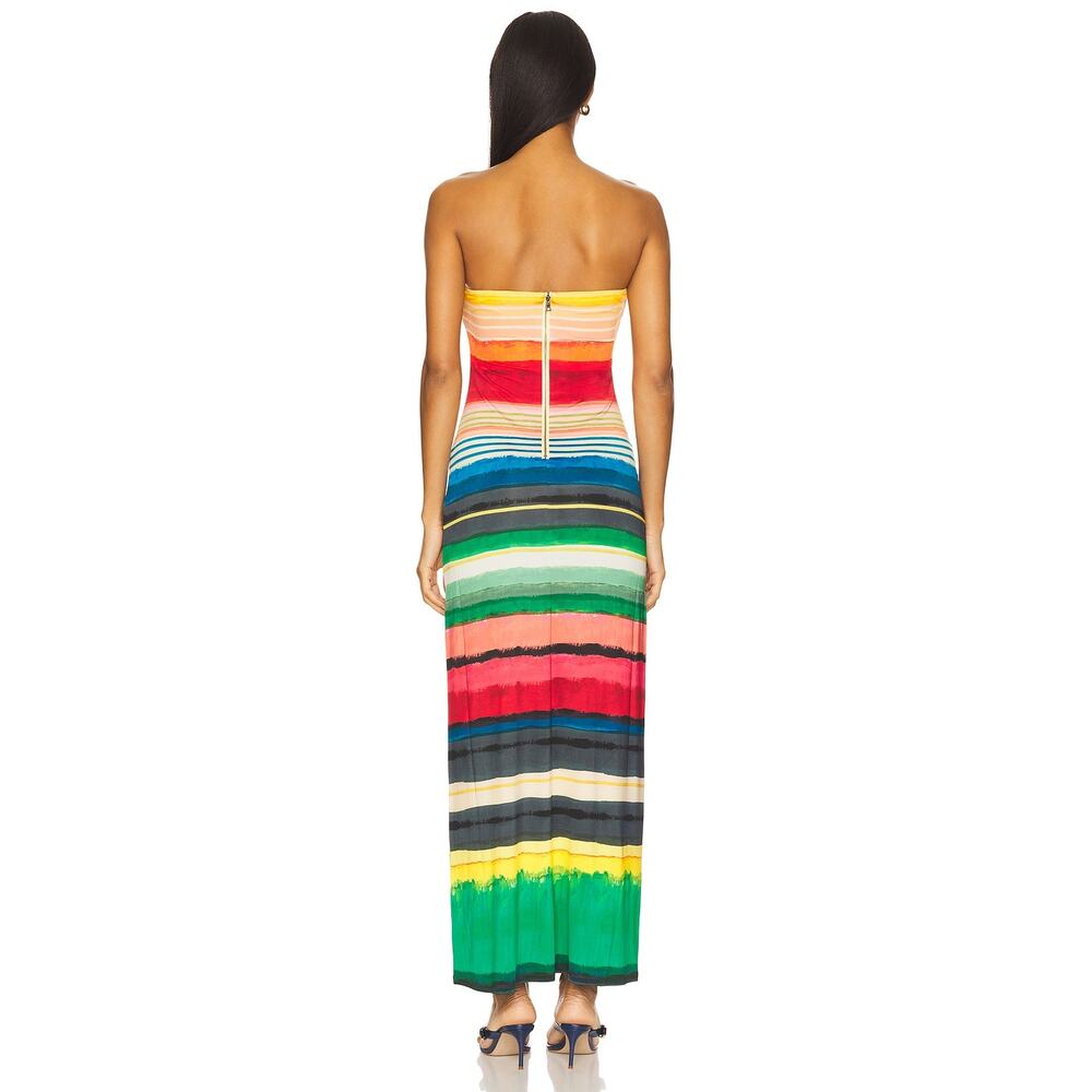 Alice + Olivia Delora Maxi Dress 2 Rainbow Reef Resort Vacation Cruise Beach - Picture 3 of 7